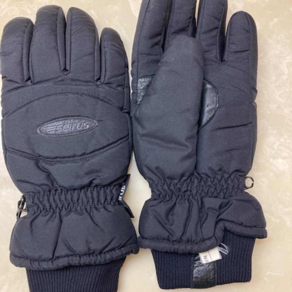 Seirus Black Waterproof Warm Ski Gloves